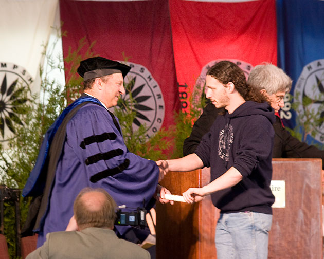 Jacob Graduating Hampshire College