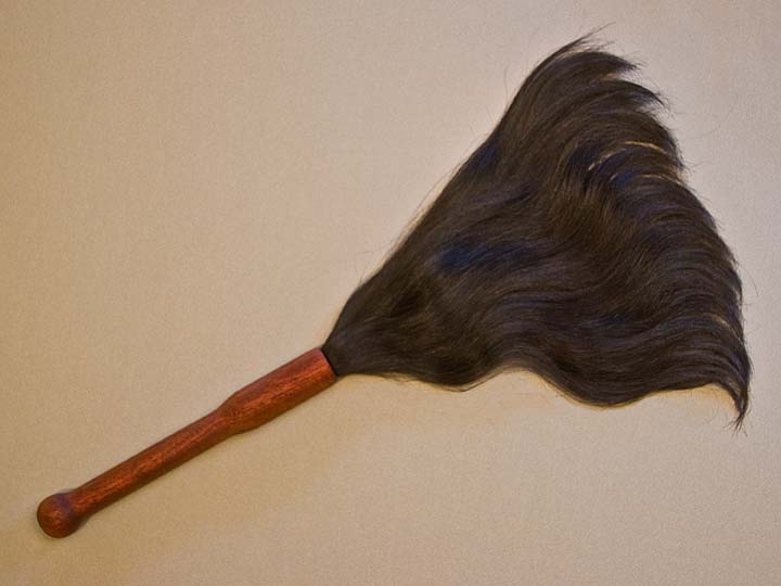 Ritual Object made of mahogany & human hair